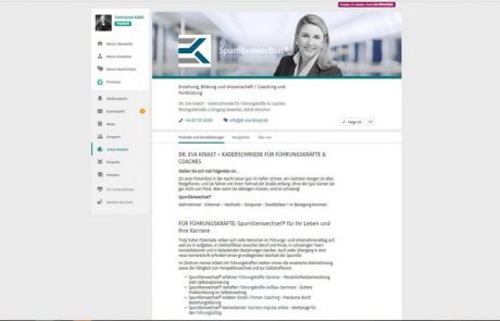 XING Business-Seite Eva Kinast