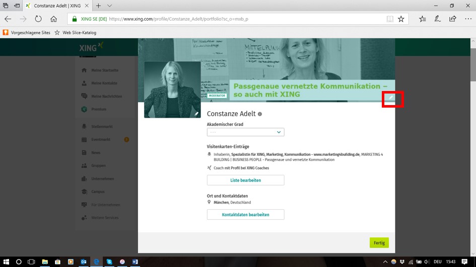 Veranderungen Im Personlichen Profil Die Neue Visitenkarte Auf Xing