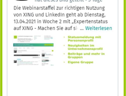 Posts & Co auf XING, Teil 5 von 6 – Likes, Kommentare, Teilen