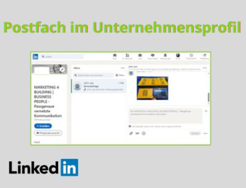 Postfach im LinkedIn-Unternehmensprofil