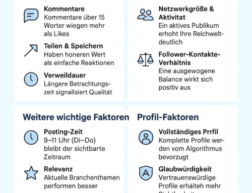 Einflussfaktoren auf Anfangsreichweite für LinkedIn-Posts