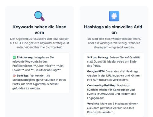 Keywords oder Hashtags – was zählt 2025 wirklich auf LinkedIn?