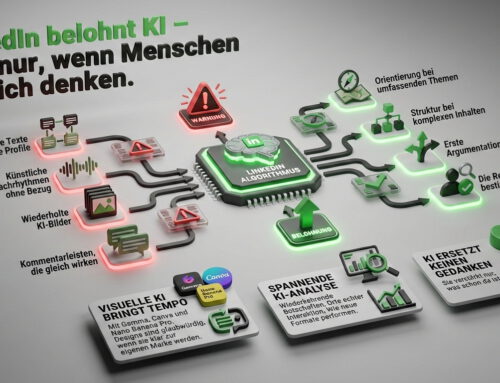 LinkedIn belohnt KI – aber nur, wenn Menschen wirklich denken.