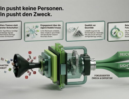 LinkedIn pusht keine Personen. LinkedIn pusht den Zweck.