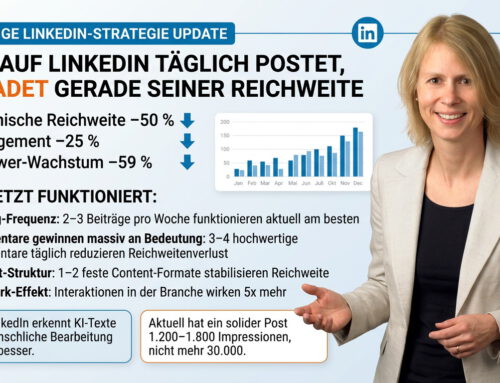 Wer auf LinkedIn täglich postet, schadet gerade seiner Reichweite.