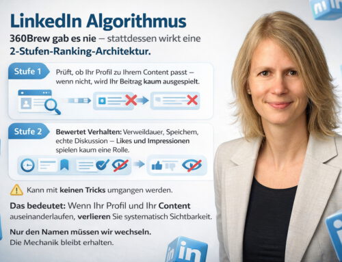 360Brew auf LinkedIn gibt es nicht. Richtig ist: Eine 2-Stufen-Ranking-Architektur.