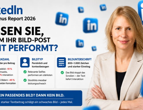 57 % aller LinkedIn-Beiträge enthalten ein Bild.